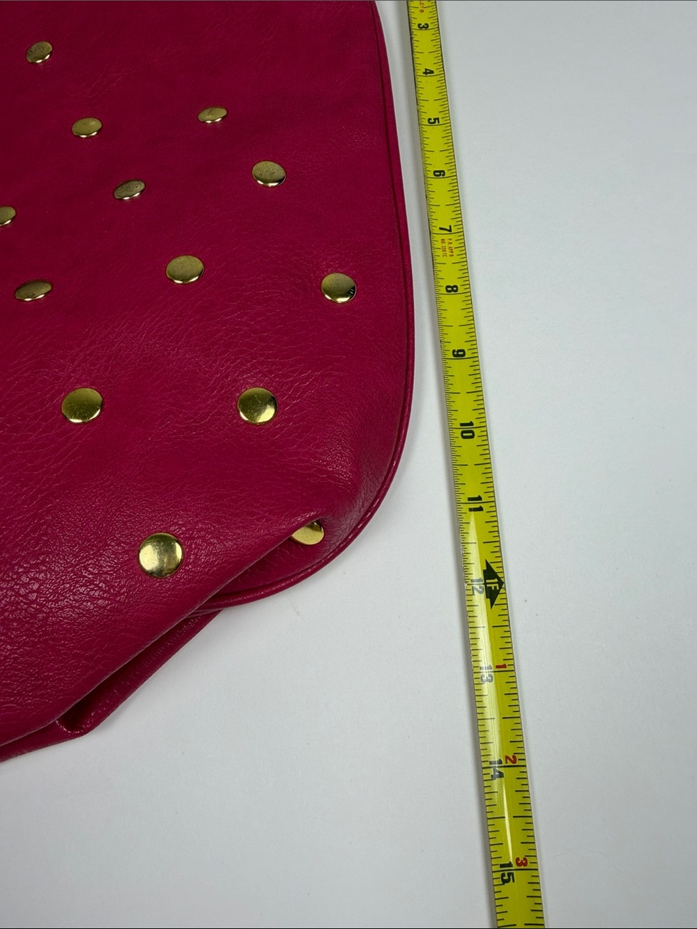 Niki Minaj Fragrances Hot Pink Studded Shoulder Bag Gold Chain Strap Y2K Glam - Picture 8 of 9
